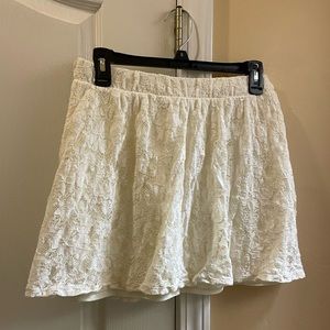 Forever 21 Set of Lace Mini Skirt size medium and Top Size Large